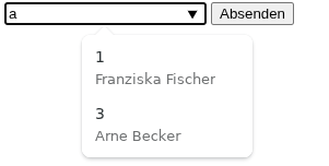 Text field with value "Peter Meixner" in it