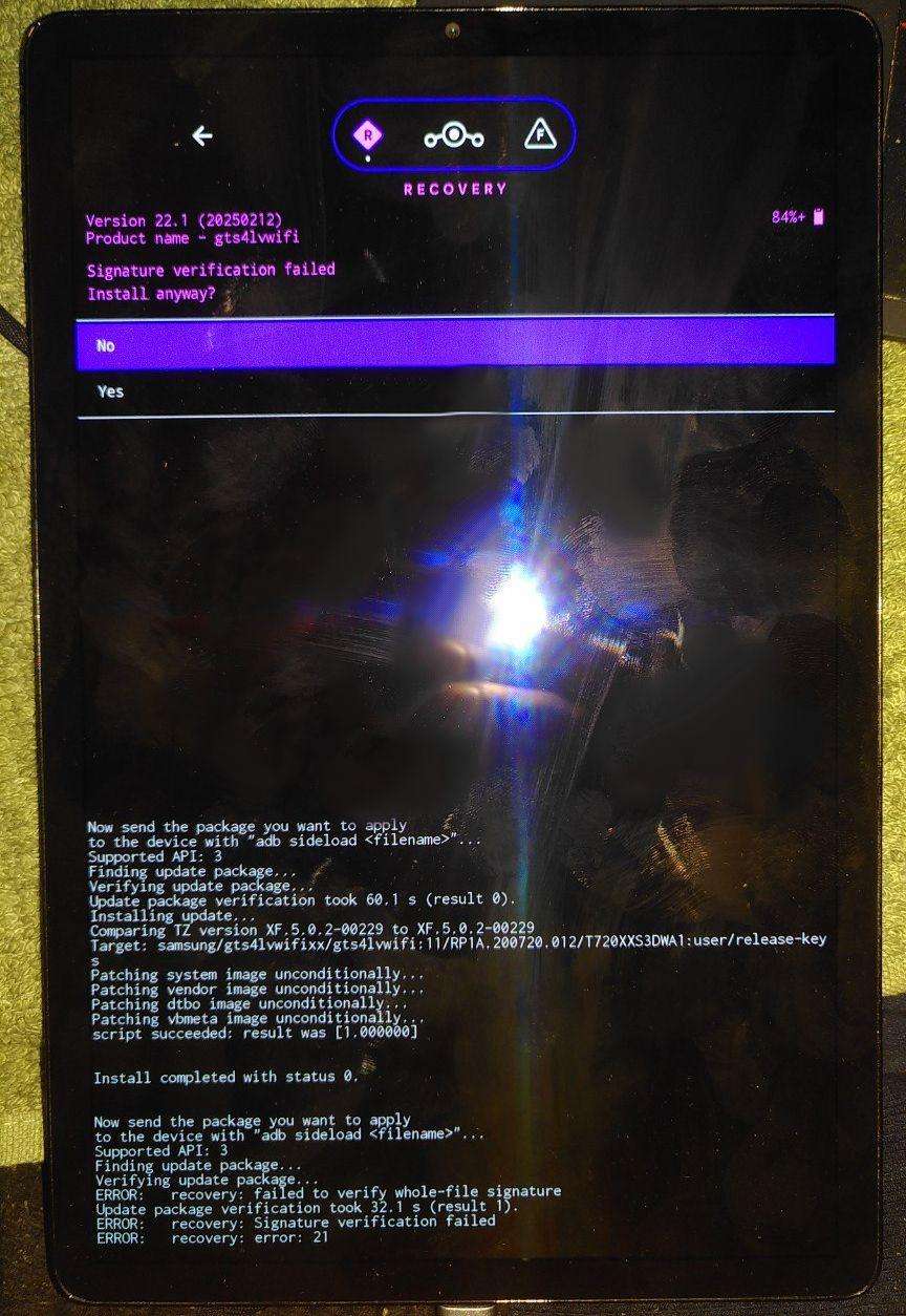 Pink text on black background